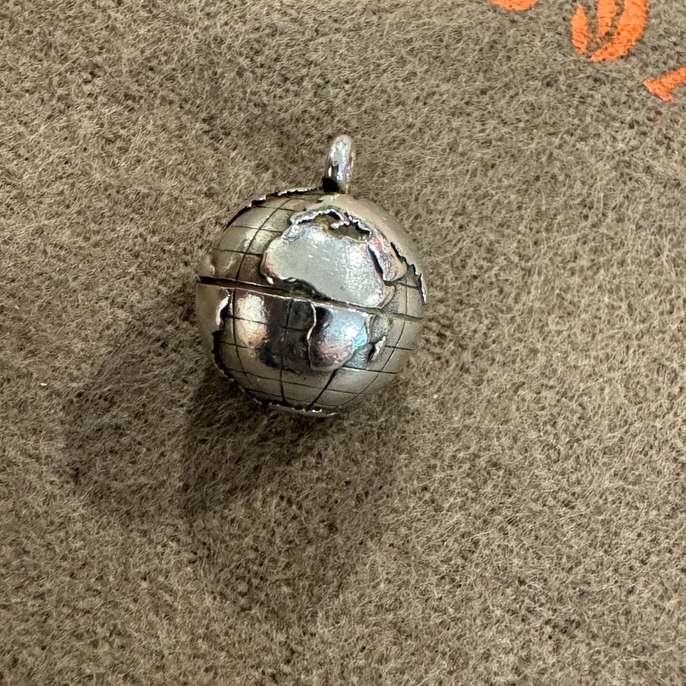 James Avery Sterling Silver Earth Charm - Picture 4 of 8